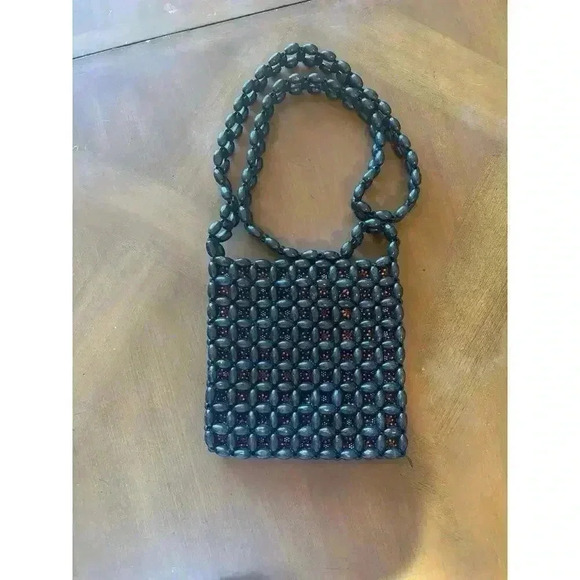 The Sak vintage boho wooden beaded crossbody shoulder bag in excellent condition - Picture 5 of 6